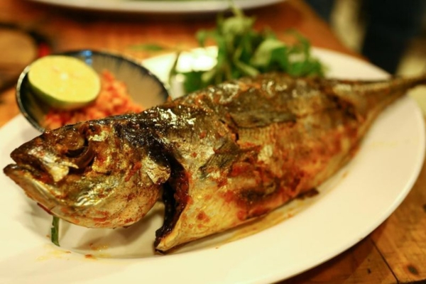 Grilled mackerel at Khem Beach Phu Quoc