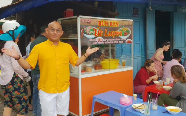 Bún kèn vỉa hè trong tour du lịch phú quốc