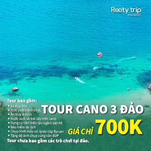tour cano 3 đảo phú quốc