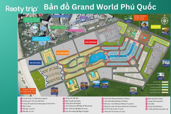 Bản đồ Grand World Phú Quốc 