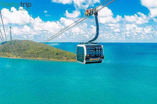 Hon Thom Cable Car is 7,899.9m long and located in the south of Phu Quoc Island