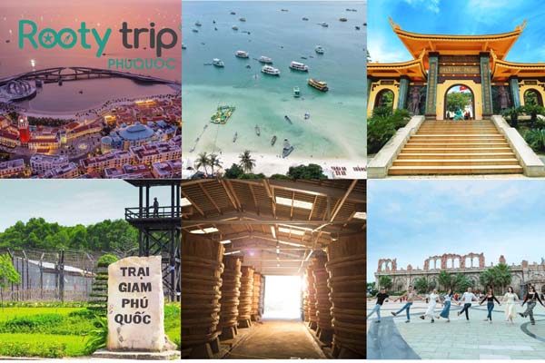 Schedule images of destinations in the 3-day-2-night Phu Quoc Tour with a comprehensive 4-star resort package by Rootytrip Phu Quoc