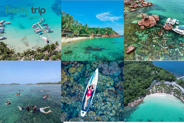 Schedule photos of destinations in the 4-day-3-night 5-star all-inclusive tour by Rootytrip Phu Quoc.