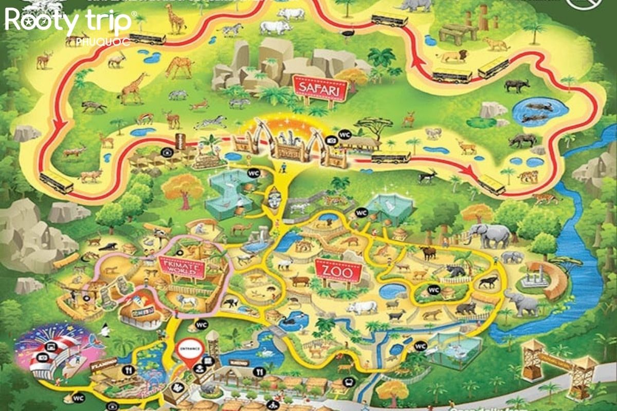 bản đồ safari ở phú quốc