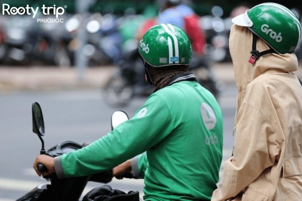 xe ôm grab tại phú quốc