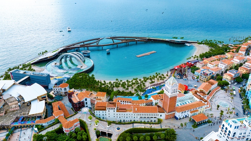 Sunset town Phu Quoc overview
