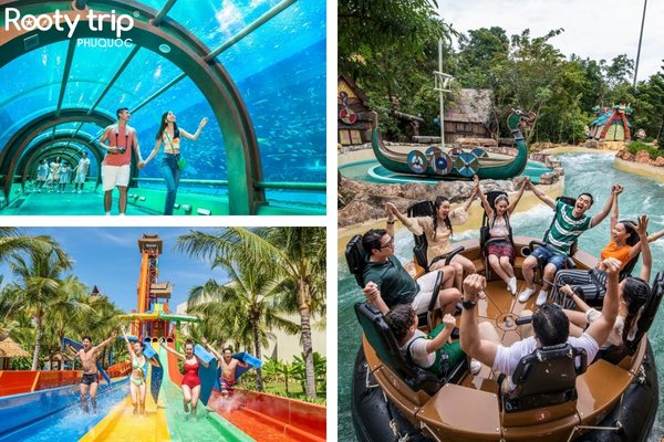 VinWonders Phu Quoc amusement park has a variety of game types