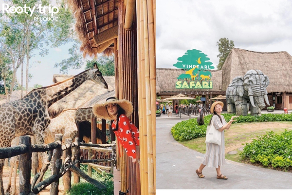 Tourists visiting Vinpearl Safari Phu Quoc Zoo