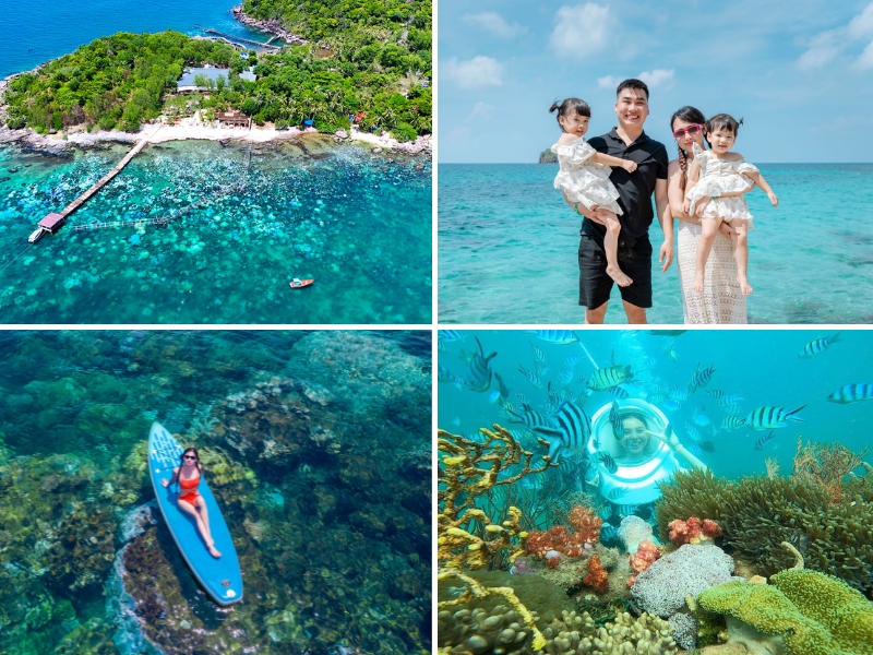 Trải nghiệm Tour Cano 3 Đảo, lặn ngắm san hô và chụp hình máy cơ miễn phí cùng Rooty Trip Phú Quốc
