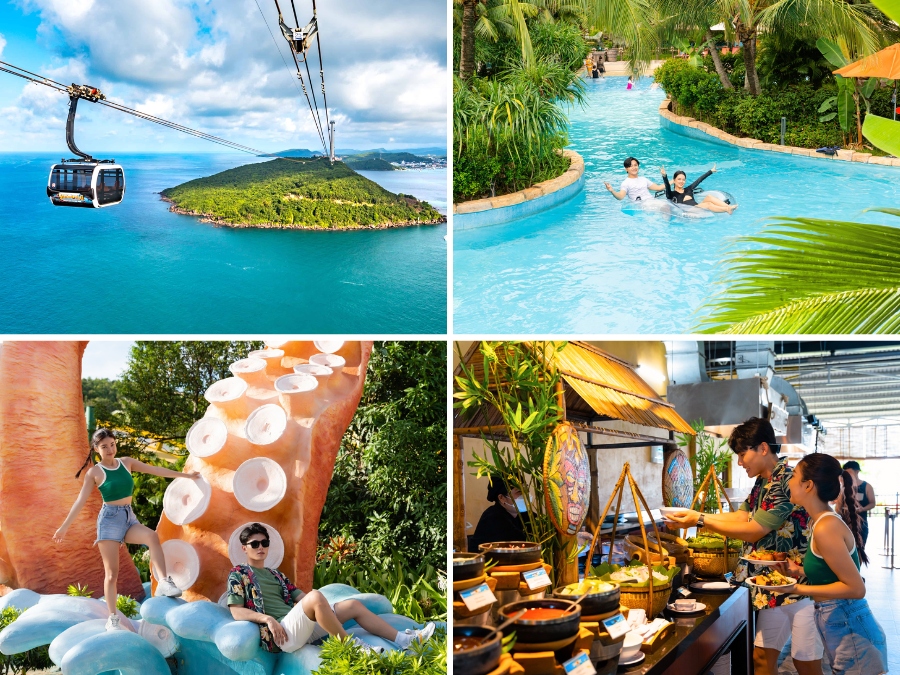 Enjoy the cable car and Asia's leading modern water park on a tour with Rooty Trip Phu Quoc