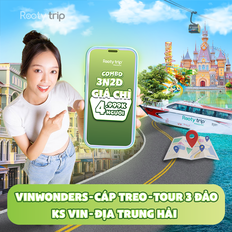 tour phú quốc 3n2đ vinwonder cáp treo
