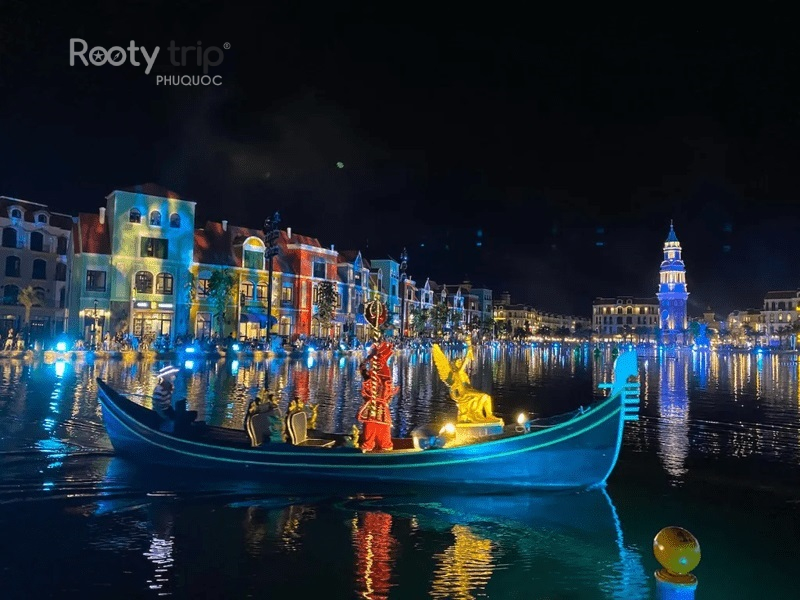 show sắc màu venice tour grand world vinwonders phú quốc