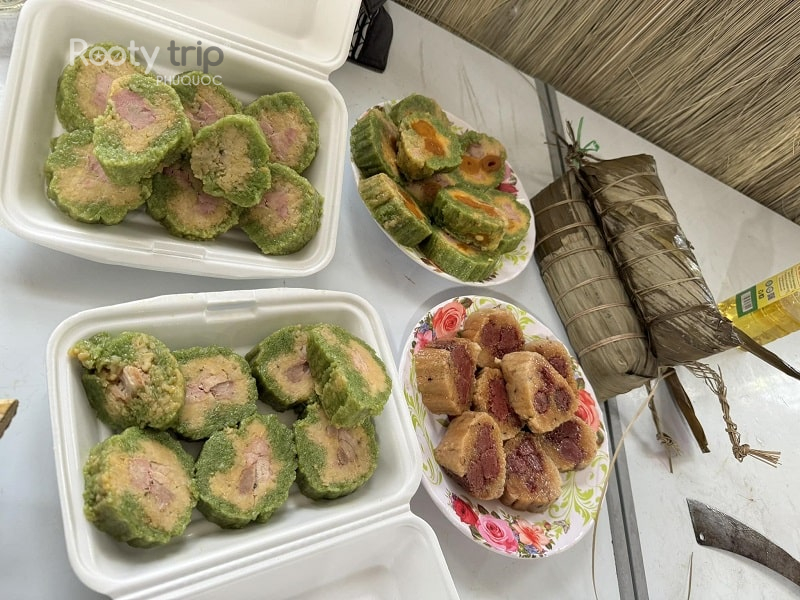 bánh tét mật cật