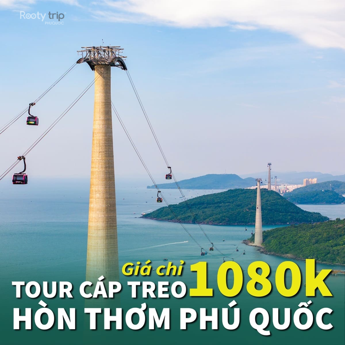 tour cáp treo hòn thơm trong ngày