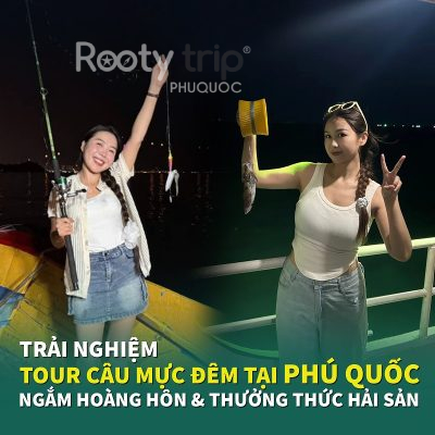 tour câu mực đêm ngắm hoàng hôn phú quốc