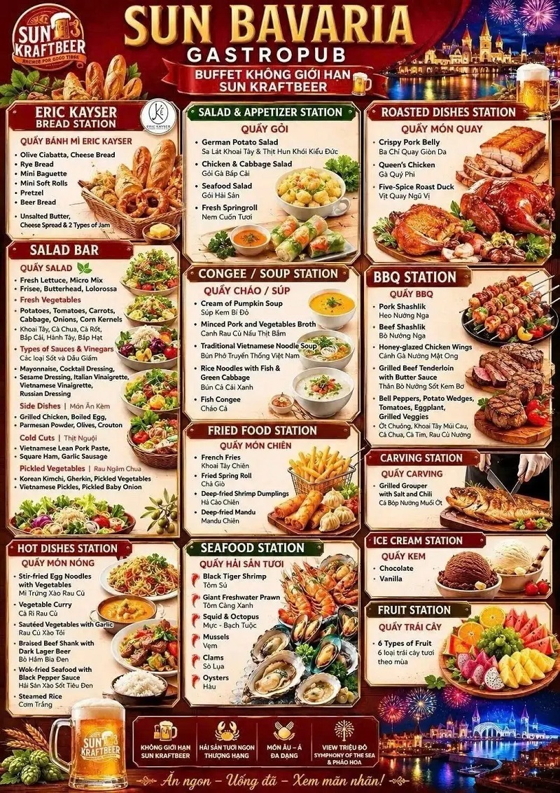 menu symphony of the sea moi