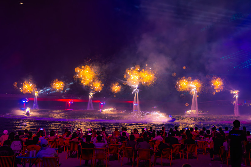 show symphony of the sea sunset beach view