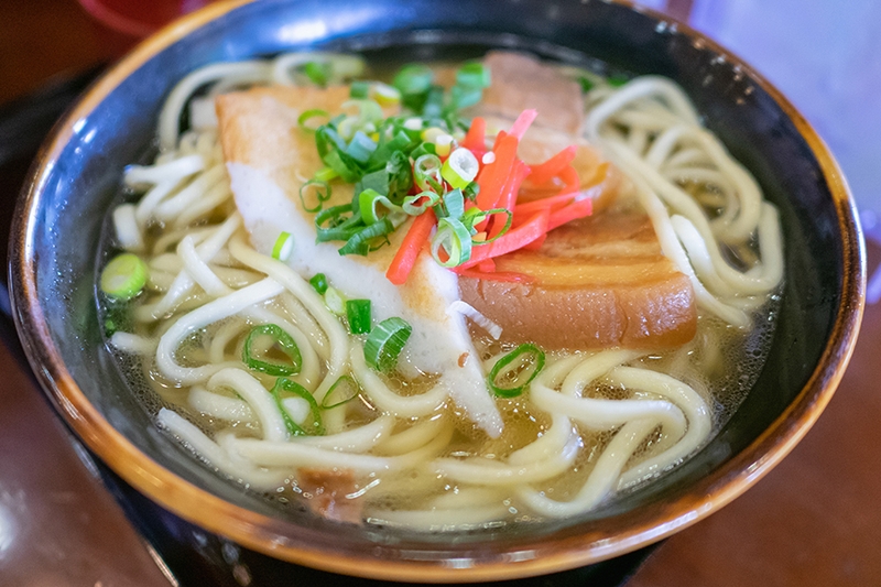 Okinawa soba with pork