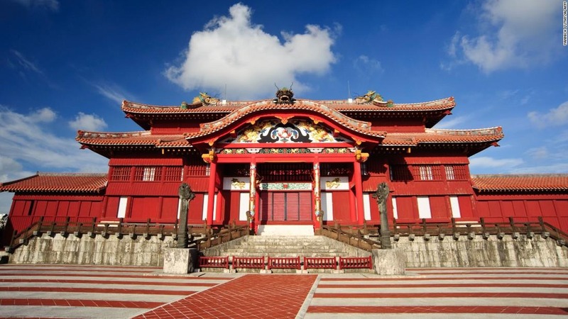Iconic shuri castle in okinawa