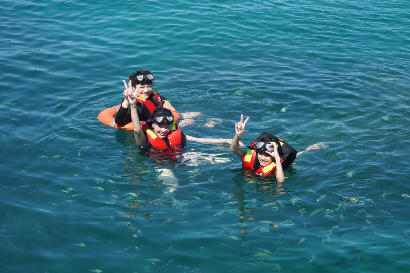 Tropical fish around Gam Ghi island